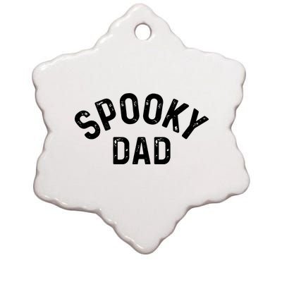 Spooky Dad Family Matching Halloween Father Daddy Costume Ceramic Star Ornament