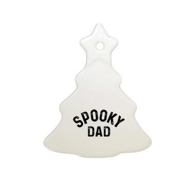 Spooky Dad Family Matching Halloween Father Daddy Costume Ceramic Tree Ornament