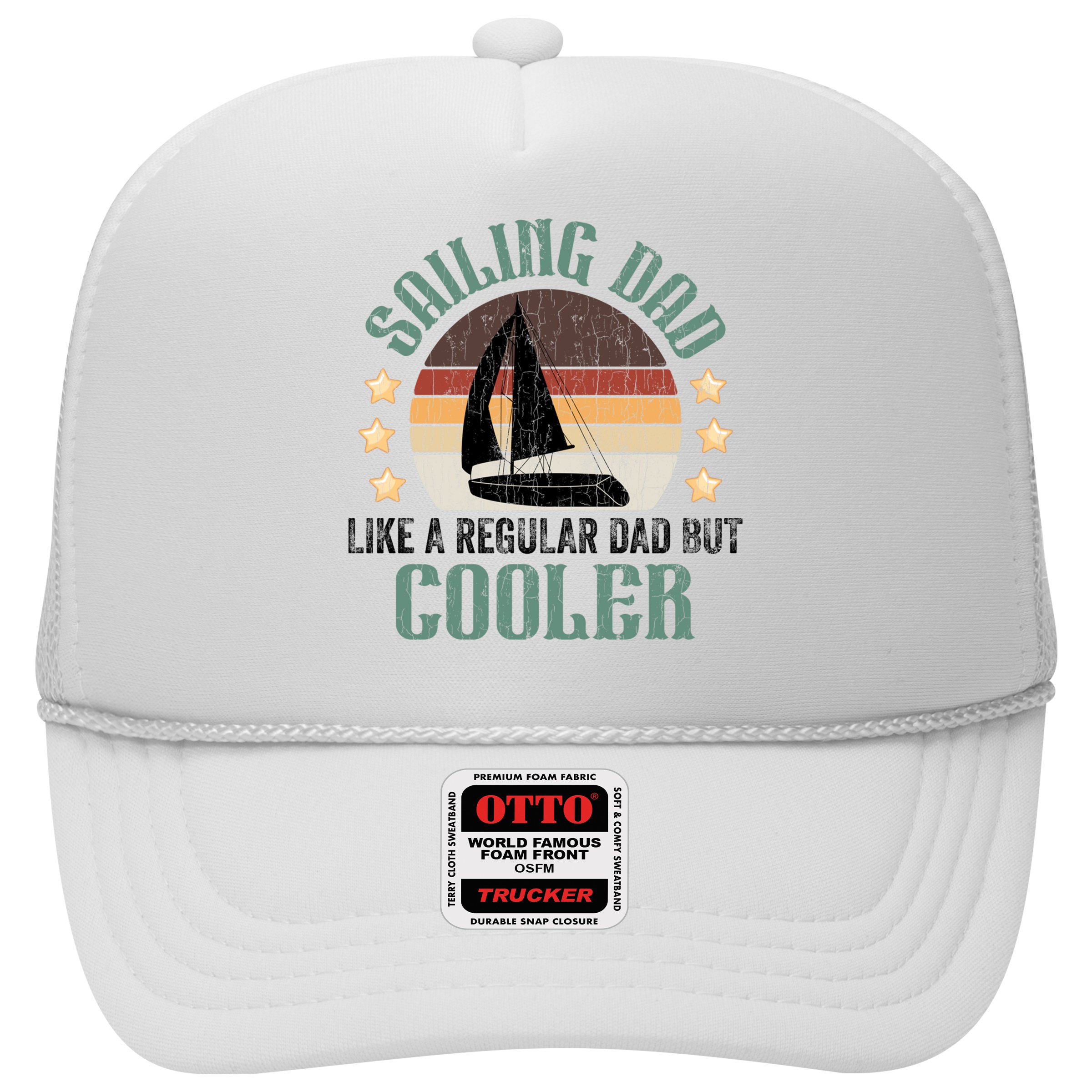 Sailing Dad Funny Sailor Sailboat Yacht Boat Graphic Great Gift Hat