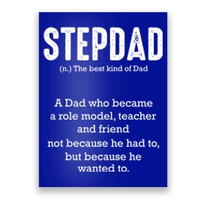 Stepdad Definition Family Parental Bonus Dad Proud Daddy Gift Poster