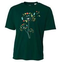 Sewing Dandelion Flowers Quilting Cooling Performance Crew T-Shirt