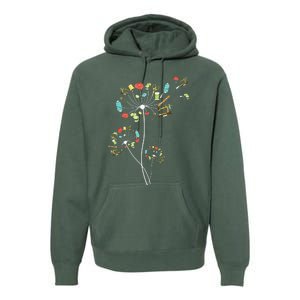 Sewing Dandelion Flowers Quilting Premium Hoodie