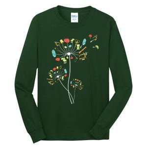 Sewing Dandelion Flowers Quilting Tall Long Sleeve T-Shirt