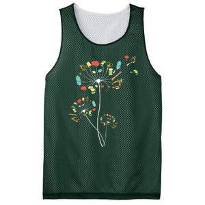 Sewing Dandelion Flowers Quilting Mesh Reversible Basketball Jersey Tank