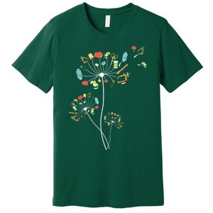 Sewing Dandelion Flowers Quilting Premium T-Shirt