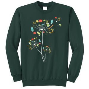 Sewing Dandelion Flowers Quilting Tall Sweatshirt