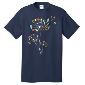 Sewing Dandelion Flowers Quilting Tall T-Shirt