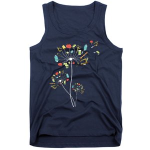 Sewing Dandelion Flowers Quilting Tank Top