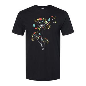 Sewing Dandelion Flowers Quilting Softstyle CVC T-Shirt