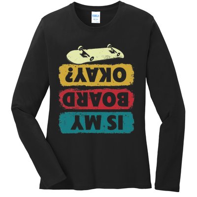 Skateboarding Design For Skater Skateboard Ladies Long Sleeve Shirt