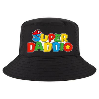 Super Daddio Funny Gamer Dad Fathers Day Video Game Lover Cool Comfort Performance Bucket Hat