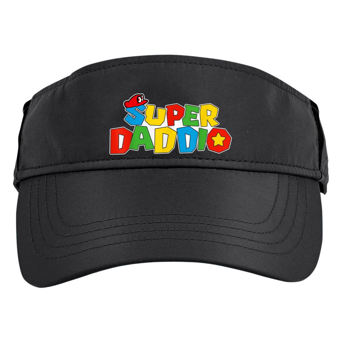 Super Daddio Funny Gamer Dad Fathers Day Video Game Lover Adult Drive Performance Visor