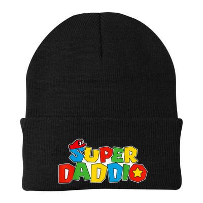 Super Daddio Funny Gamer Dad Fathers Day Video Game Lover Beanie