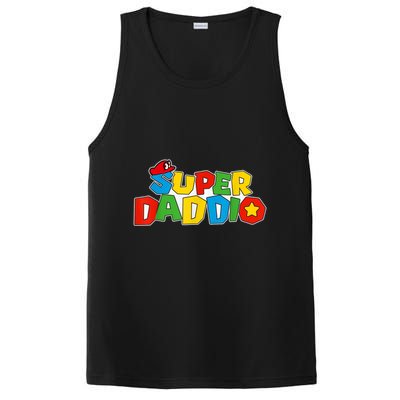 Super Daddio Funny Gamer Dad Fathers Day Video Game Lover PosiCharge Competitor Tank