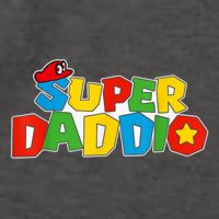 Super Daddio Funny Gamer Dad Fathers Day Video Game Lover Vector Backpack