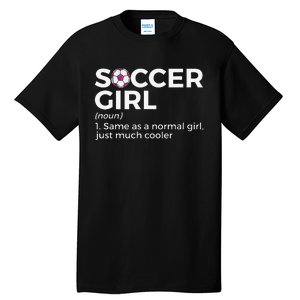 Soccer  Definition funny player soccer coach Tall T-Shirt