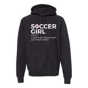 Soccer  Definition funny player soccer coach Premium Hoodie