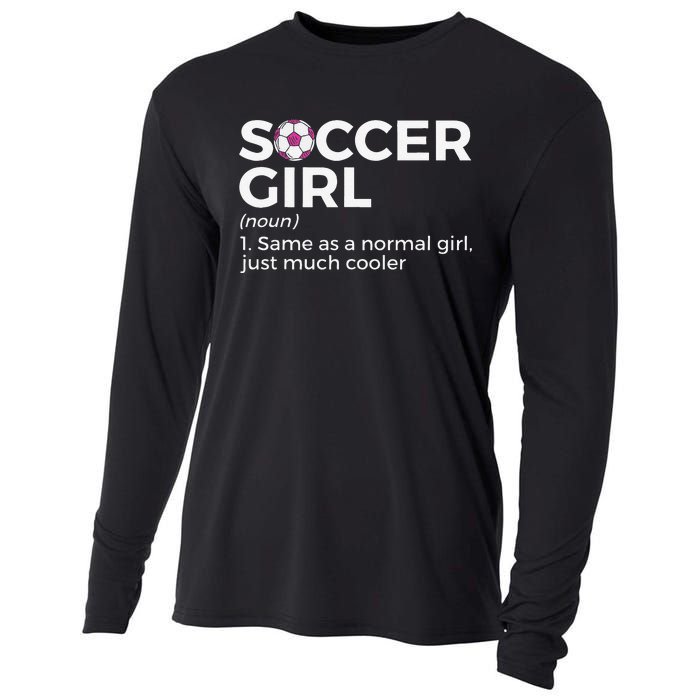 Soccer  Definition funny player soccer coach Cooling Performance Long Sleeve Crew