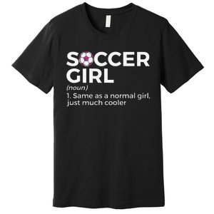 Soccer  Definition funny player soccer coach Premium T-Shirt