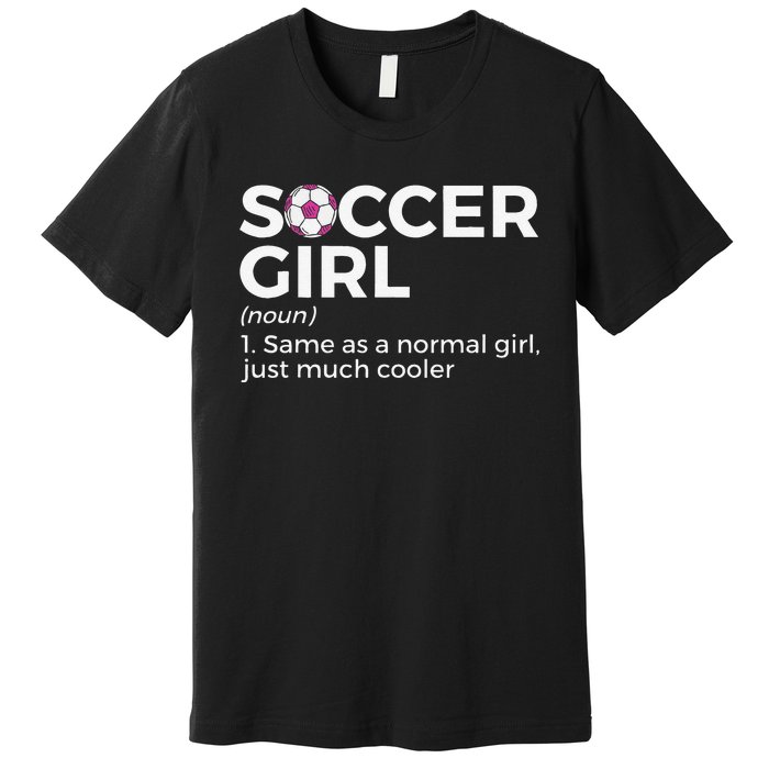 Soccer  Definition funny player soccer coach Premium T-Shirt