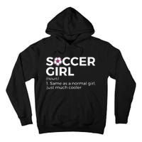 Soccer  Definition funny player soccer coach Tall Hoodie