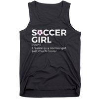 Soccer  Definition funny player soccer coach Tank Top