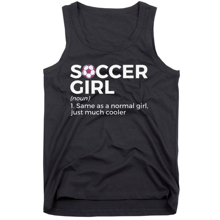 Soccer  Definition funny player soccer coach Tank Top