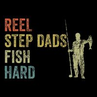 Step Dad Fishing Vintage Reel Stepdads Fish Hard .Png Tank Top