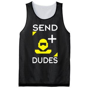 Send Dudes Funny Gamer Meme Mesh Reversible Basketball Jersey Tank