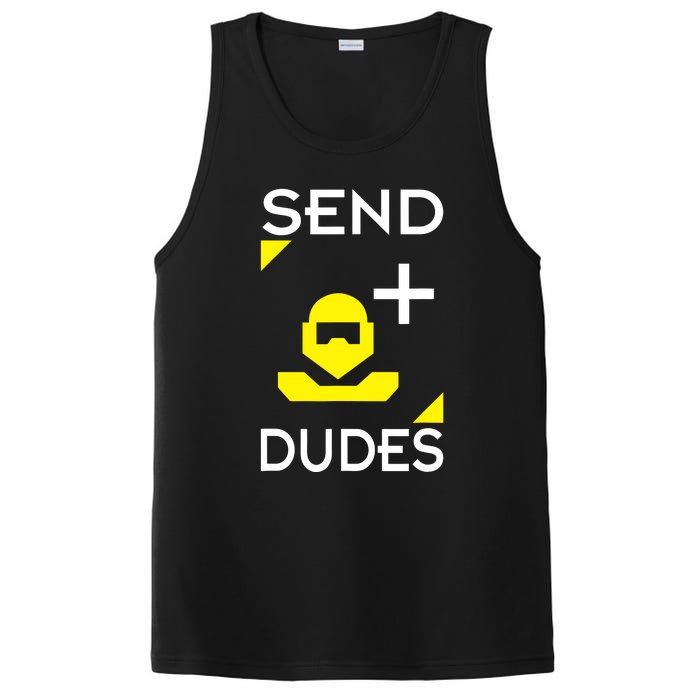 Send Dudes Funny Gamer Meme PosiCharge Competitor Tank