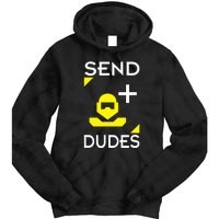 Send Dudes Funny Gamer Meme Tie Dye Hoodie