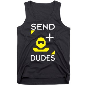 Send Dudes Funny Gamer Meme Tank Top