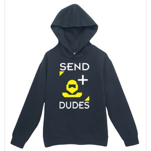 Send Dudes Funny Gamer Meme Urban Pullover Hoodie