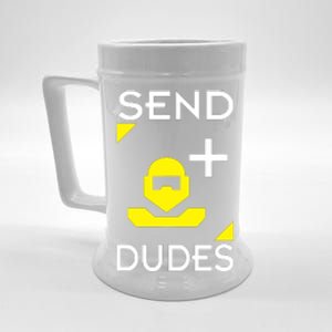 Send Dudes Funny Gamer Meme Beer Stein