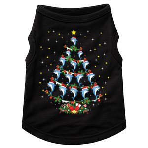 Santa Dolphin Fish Lover Xmas Gift Dolphin Christmas Tree Doggie Tank