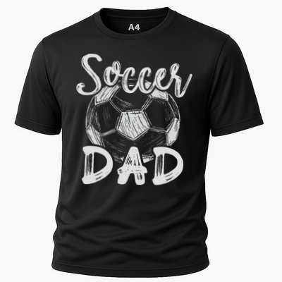 Soccer Dad For Family Matching Team Player Soccer Ball Performance Shirt