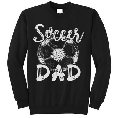 Soccer Dad For Family Matching Team Player Soccer Ball Sweatshirt