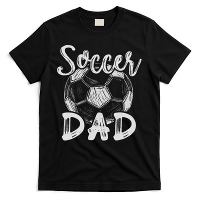 Soccer Dad For Family Matching Team Player Soccer Ball T-Shirt