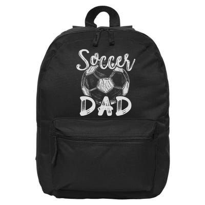 Soccer Dad For Family Matching Team Player Soccer Ball 16 in Basic Backpack