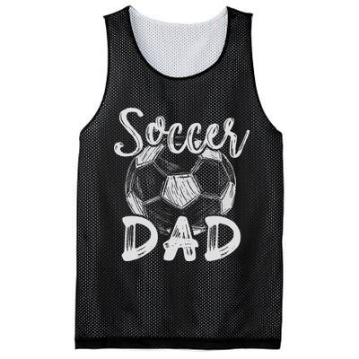 Soccer Dad For Family Matching Team Player Soccer Ball Mesh Reversible Basketball Jersey Tank