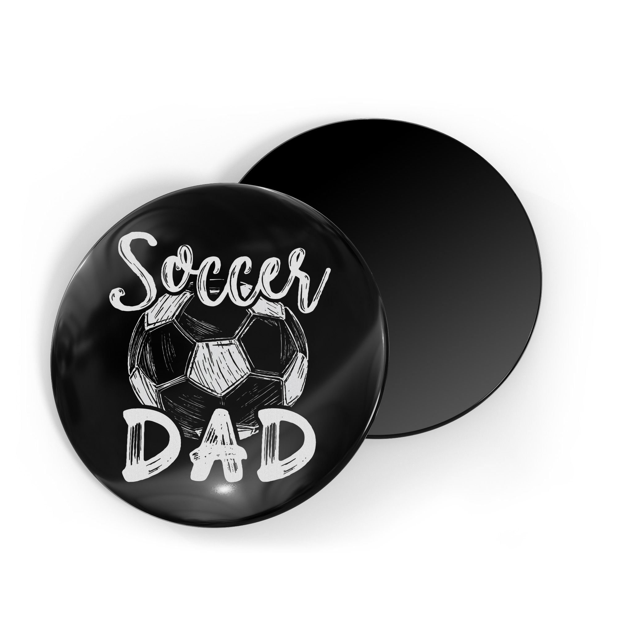 Soccer Dad For Family Matching Team Player Soccer Ball Magnet