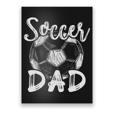 Soccer Dad For Family Matching Team Player Soccer Ball Poster
