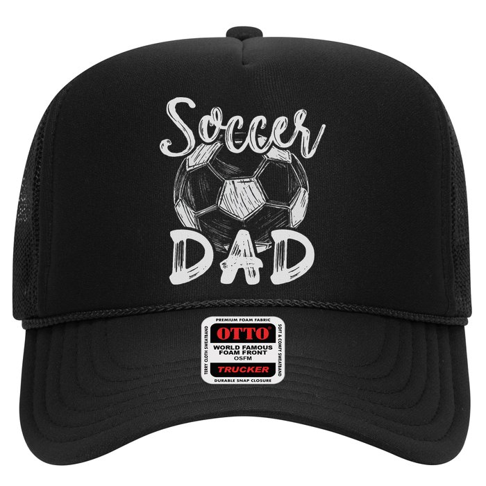 Soccer Dad For Family Matching Team Player Soccer Ball Hat