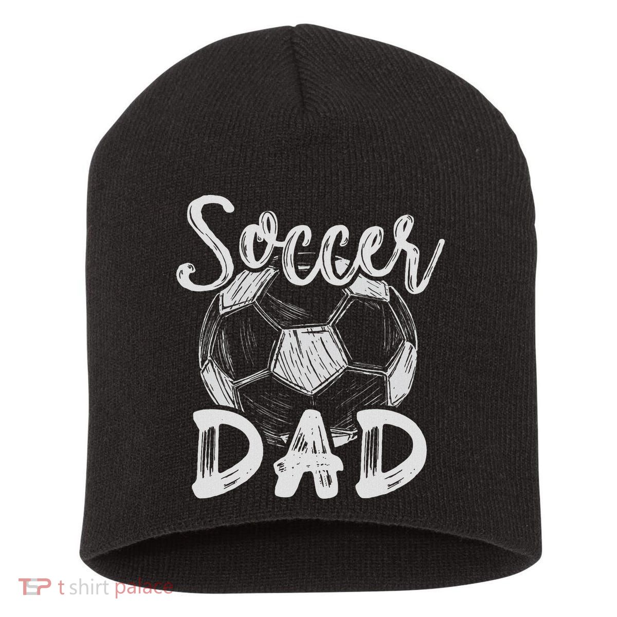 Soccer Dad For Family Matching Team Player Soccer Ball Short Acrylic Beanie