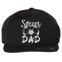 Soccer Dad For Family Matching Team Player Soccer Ball Wool Snapback Cap