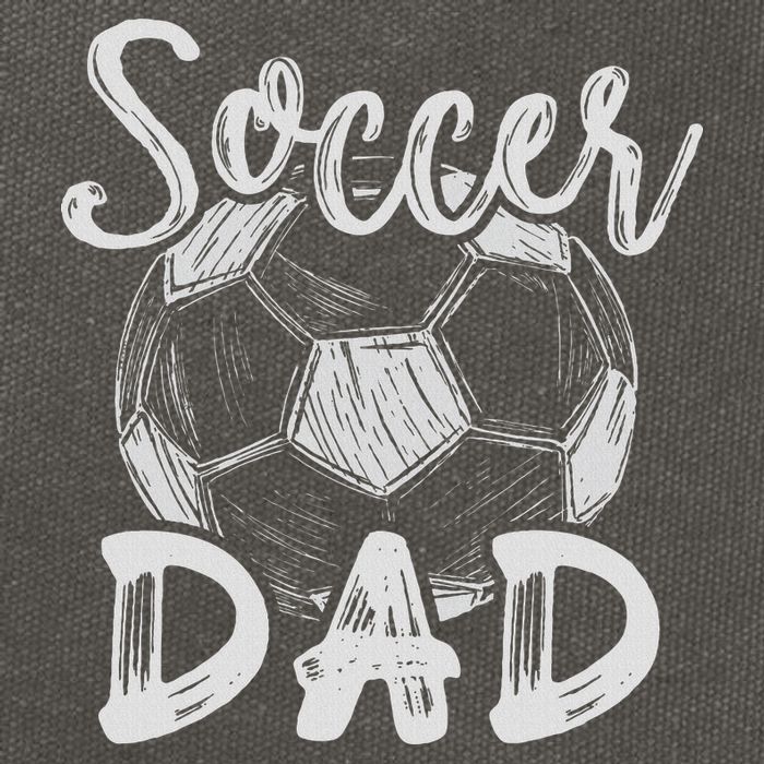 Soccer Dad For Family Matching Team Player Soccer Ball Cotton Canvas Backpack
