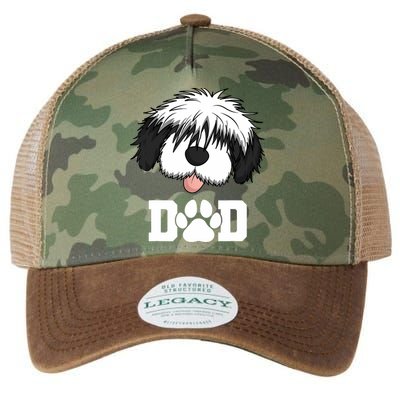 Sheepadoodle Dad Father Gift Idea for Father's Day Legacy Tie Dye Trucker Hat