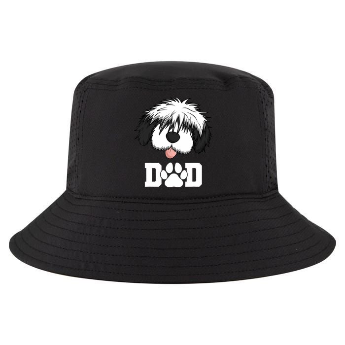 Sheepadoodle Dad Father Gift Idea for Father's Day Cool Comfort Performance Bucket Hat