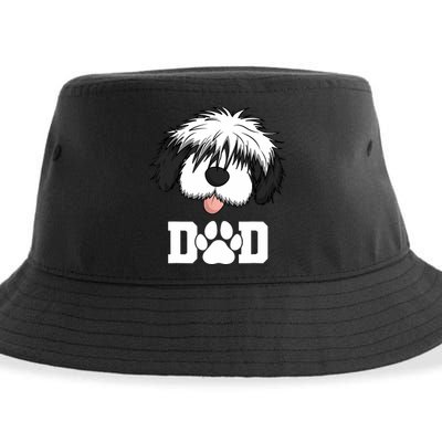 Sheepadoodle Dad Father Gift Idea for Father's Day Sustainable Bucket Hat