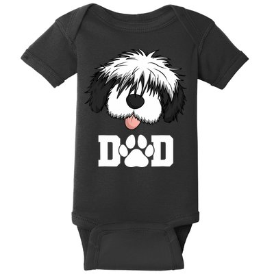Sheepadoodle Dad Father Gift Idea for Father's Day Baby Bodysuit